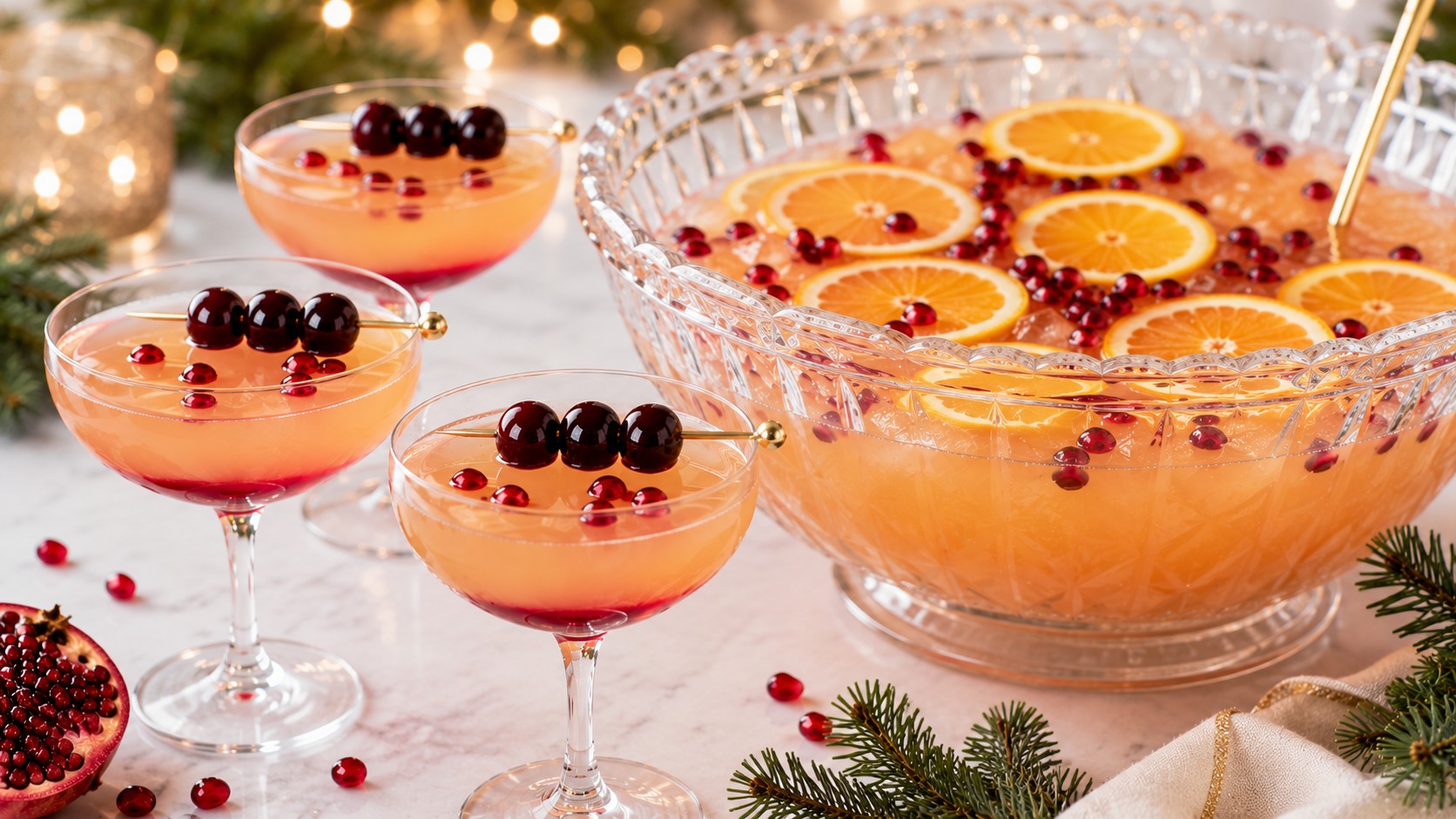 Ruby Citrus Holiday Punch Recipe